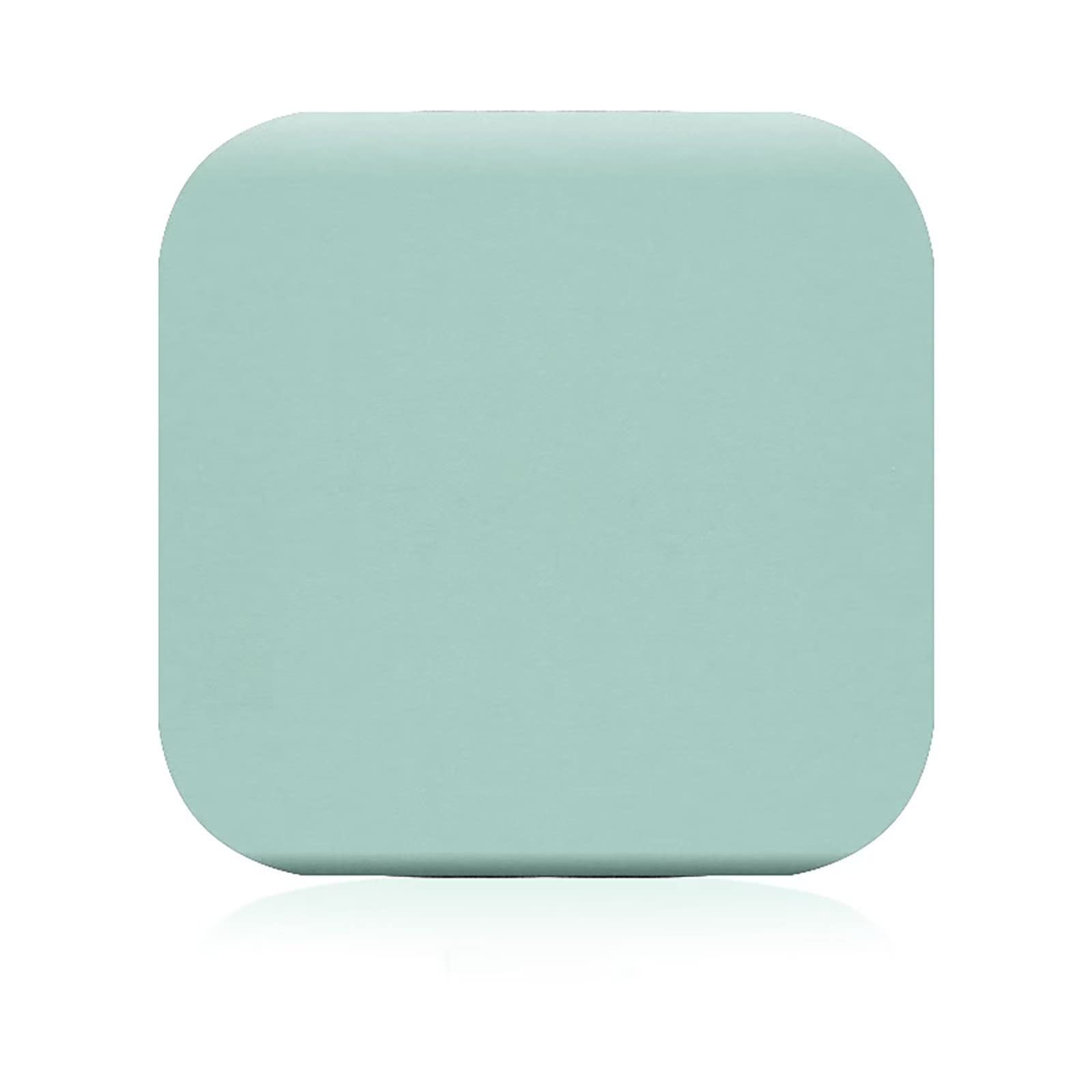 ZIBENE Stool Cushions Square 16 Inch, Seat Pads for Counter Stools, Dining Room Chair Cushions Non Slip Rubber Back, 4cm/1.6 In Thick Memory Foam Seat Cushion for Bar, Bistros, Café Green