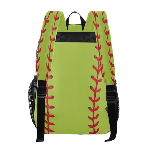 Green Baseball Ball Liner Clear Backpack Heavy Duty See Through Transparent PVC BookBag for Kids Boy Girl School Work3