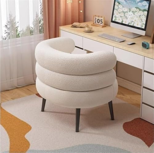 Silla de tocador acogedora mullida para dormitorio y sala de estar 7