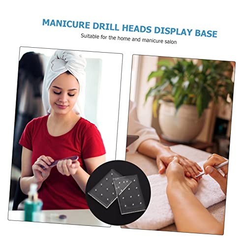 Base acrílica para manicura 2 piezas transparente miniatura 7
