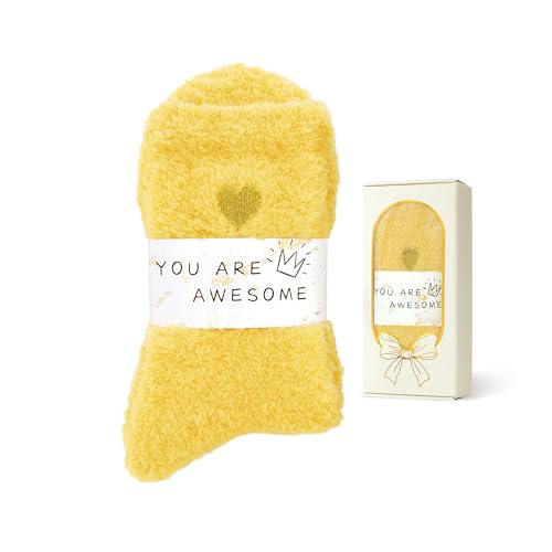 Image of American Trends Fuzzy Socks for Women in Gift Box, Ultra-Soft Cloud Sleep Socks Gifts for Women, Ready to Gift