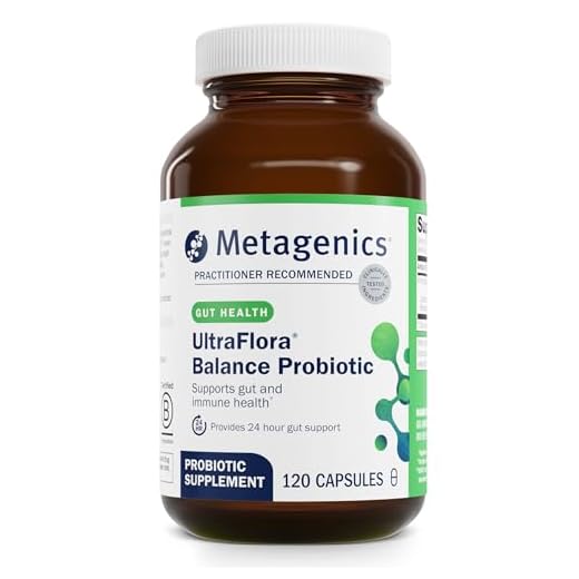 Metagenics UltraFlora Balance - Daily Probiotic for Immune Support and Digestive Health, Designed to Support a Healthy Intestinal Environment - 120 Count