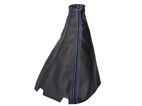 For Honda Accord LX Coupe 1994-97 Shift Boot Black Genuine Leather Blue Stitching