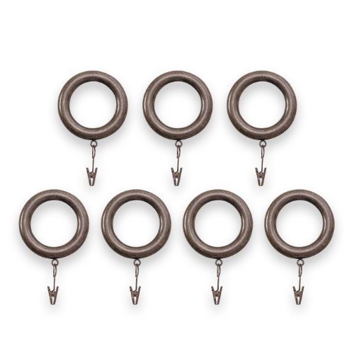 Source Global Resin Rings, Pack of 7, Dark Brown