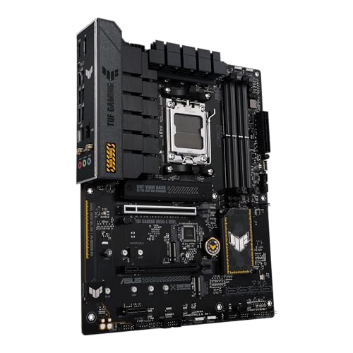 Image of TUF Gaming B650-E WiFi AMD B650 AM5 ATX Motherboard, DDR5, 8+2 teamed Power Stages, PCIe 5.0, a PCIe 5.0 M.2 Slot, Realtek 2.5 Gb Ethernet, Wi-Fi 6E, HDMI, DisplayPort,Fan Xper4 with AI Cooling II