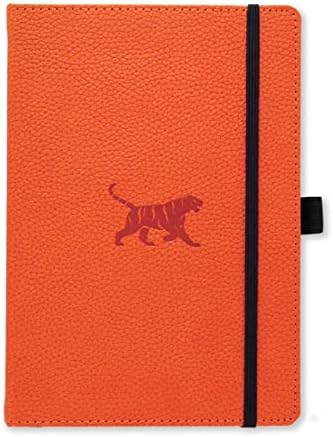 Dingbats - Wildlife Dotted Medium Notebook, Green Deer, A5 - Hardcover - Cream 100gsm Ink-Proof Paper - Includes Pocket, Elastic Closure & Bookmark