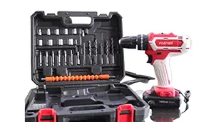 FOSTER FK 24-21 Brushless Impact CORDLESS Drill machine/Screwdriver 2000mAH, Chuck 10mm, 25-Level Torque with Lithium Ion Battery and Charger Drilling and Screwdriver Machine Tool kit