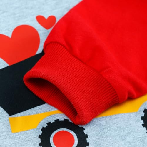 Image of Popshion Toddler Boys Sweatshirt Cotton Lightweight Kids Winter Warm Sweater Crewneck Pullover Tops