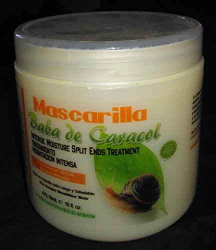 Baba de Caracol Snail Slime Hair Treatment Natural Cosmetics from Dominican Republic Set of 2, 16 oz Each
