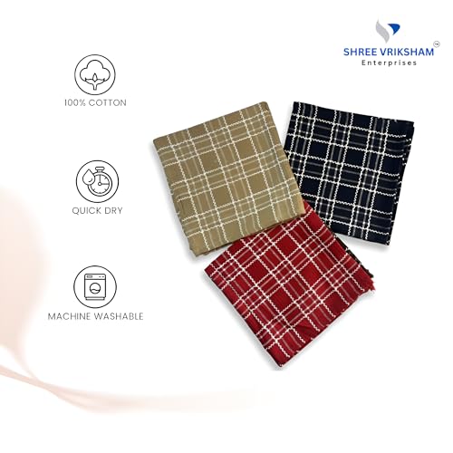 Image of Vriksham Premium Set of 6-Piece Pure Cotton Dish Towels - Highly Absorbent, Quick-Dry & Multipurpose Kitchen Cleaning Cloths,18 x 18 inch (6, Multi 18x18)