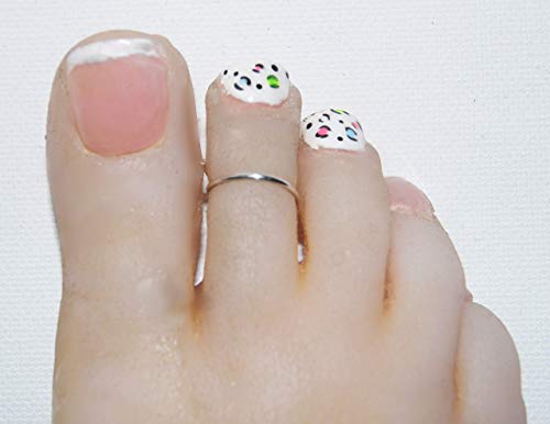 Sterling Silver Toe Ring, Thin Sterling Silver Toe Ring, Plain Adjustable Toe Ring, Minimalist Toe Ring Handmade in the USA .925, Toe Rings for Women