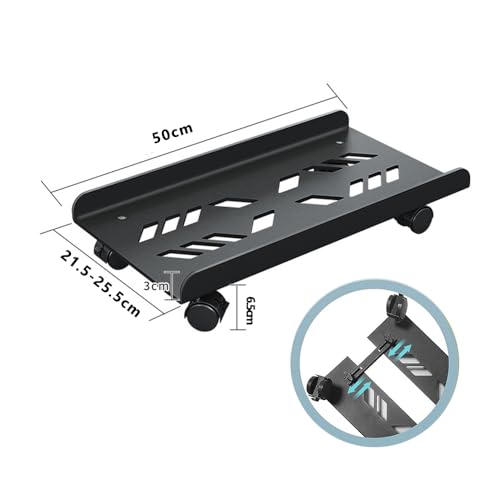 Support tour PC mobile universel et ajustable avec gestion câble - 2