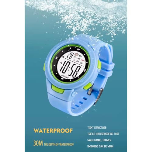 Image of ON TIME OCTUS Digital Watch for Kids Unisex Multi-Functional Waterproof Sports Watch for Boys and Girls Between 4 to 13 Years of Age
