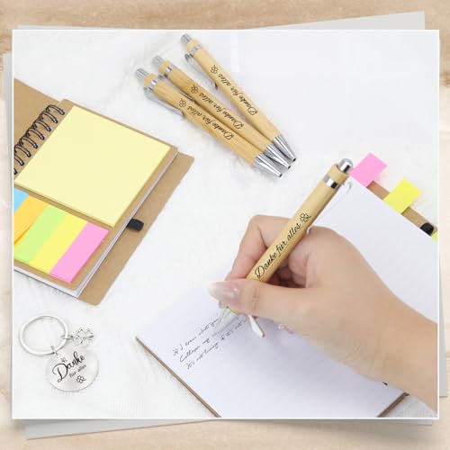 Epaing Dankeschön Geschenke Klein, Notizbuch Klein mit Kugelschreiber und Schlüsselanhänger, Danke für Alles, Abschiedsgeschenk Kollegen, Danke Geschenk Kollegin Erzieherin Lehrer Freunde