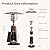 EAST OAK 11,000 BTU Patio Heater Tabletop Outdoor Heater, Mini Portable Propane Heater with 304 Stainless Steel Burner, Triple Protection System, Gas Outside Heater for Patio, Garden, Porch, Bronze