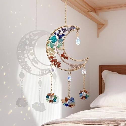 Atrapasoles de Luna de Cristal 7 Chakras - 50% OFF