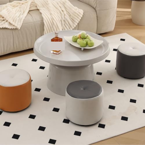Repose-pieds doux petit modèle bleu au design scandinave polyvalent - 6