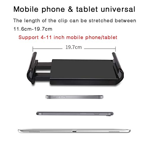 Soporte de brazo largo para tableta en metal resistente con base de suelo 6