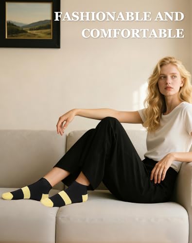 Image of 6 Pairs Ankle Socks for Women - Lightweight Low Cut No Show Casual Cotton Socks Breathable
