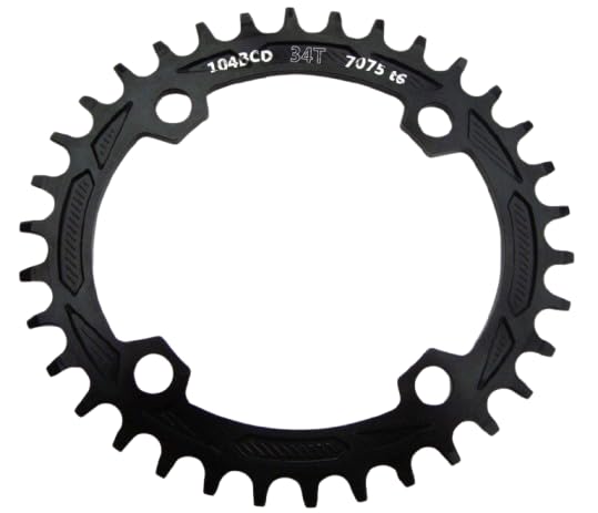 38T 104 BCD Corona per bici elettrica e adattatore Kit di conversione anello catena in lega di alluminio per motore Tongsheng Mid Drive (Rosso) | Leroy Merlin