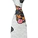MZERSE Fashion Neckties Mens Shirt Uniform Skinny Tie for Business Holiday Necktie Rottweilers And Thistles