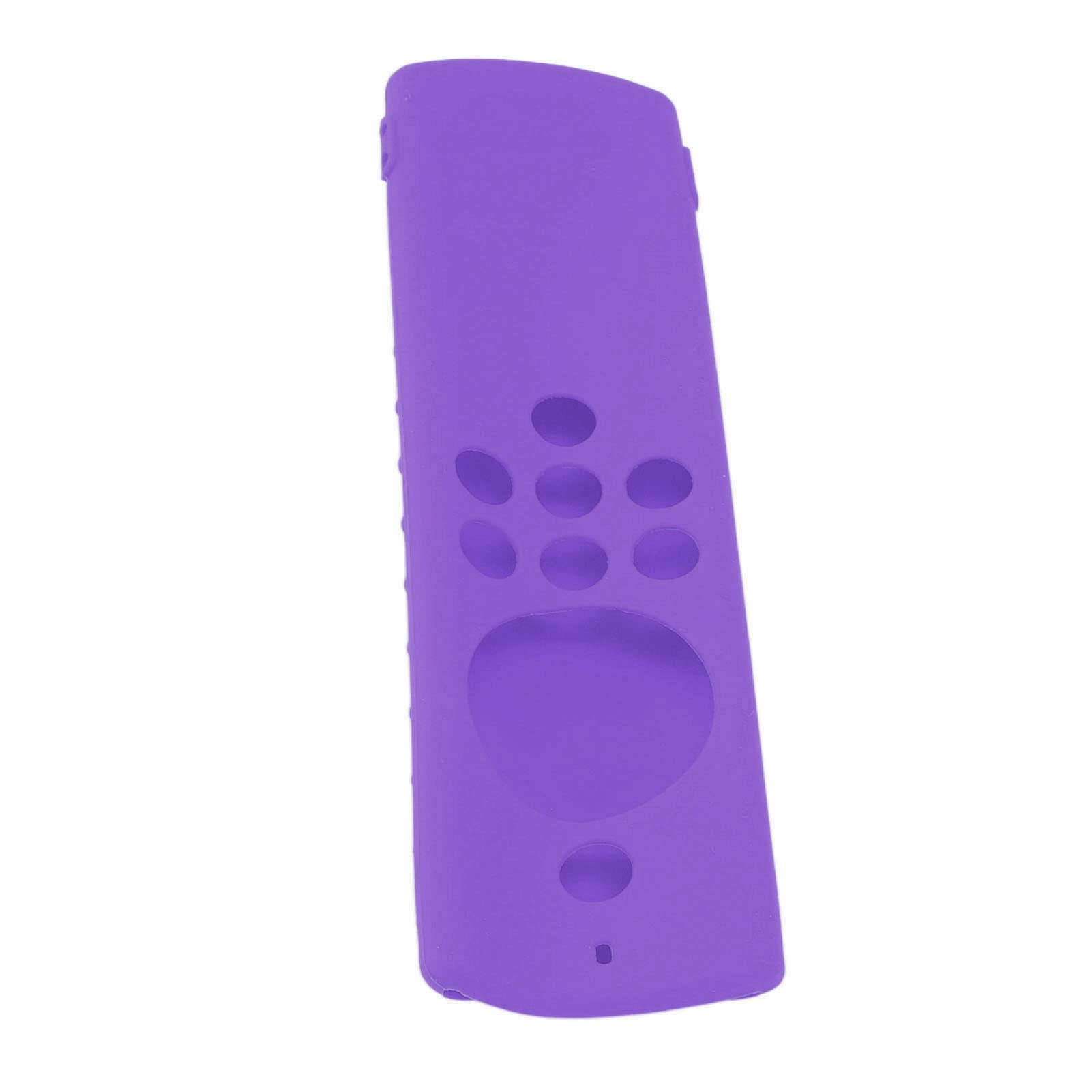 Fire TV Stick Lite Funda de Silicona a Prueba de Golpes para Mando a Distancia Protector Respetuoso con la Piel para Niños y Mascotas Funda Lavable Mando Distancia (Conjunto Morado)