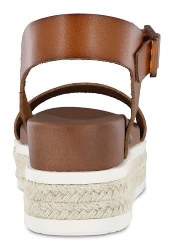 MIA Shoes Kiera Womens Platform Sandals, Espadrille Raffia Sole3