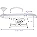LCL Beauty Electric Height Adjustable Tattoo Facial Esthetician Chair Lash Treatment Bed Electric Lift Massage Spa Microblading Procedure Table