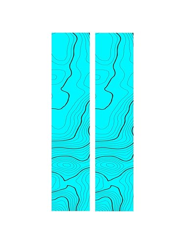 Arrow Wraps- Standard Diameter Color Topography Designs- Pack of 15-5,7 Inch. (2 Pack (30 Wraps), Blue, 5 Inch)