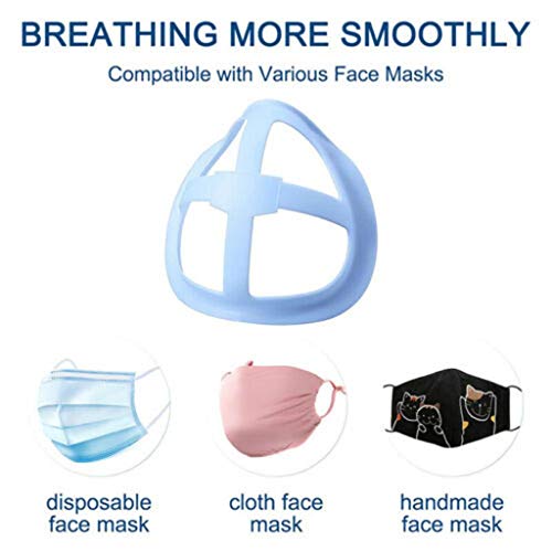 gazechimp Suporte De Proteção Para Batom 5/10 Reutilizável 3D Para Máscara Facial Respirável - Azul