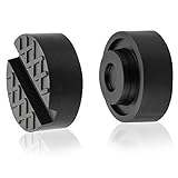 Jack Pads Universal Trolley Floor Rubber Jack Disk Pad Adapter Rubber for Pinch Weld Side(2-Pack)