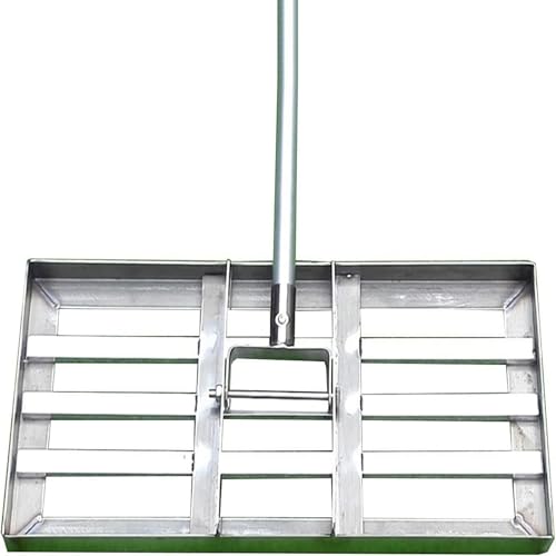 Yard Leveling Rake 4.5FT Heavy Duty Stainless Steel Tool Leveling Tool For Gardens, Backyards & Golf Lawns (A )