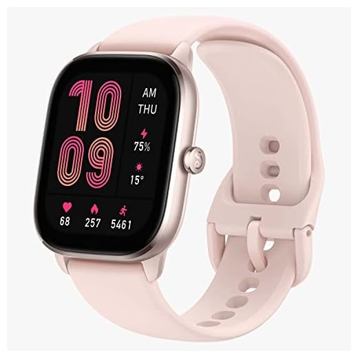 Amazfit GTS 4 Mini Smartwatch mit Blutsauerstoff-, Herzfrequenzüberwachung, über 120 Sportmodi, 5 Satelliten-Ortungssysteme, Alexa, 5 ATM, Outdoor-, Indoor-Fitnessuhr für Unisex, Flamingo Pink,OneSize