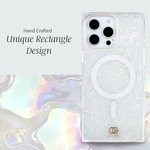 Image of COCOMII Rectangle for iPhone 14 Pro Max Case, Pearlescent Opal