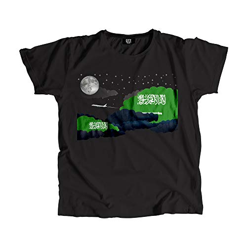 T-shirt Saudi Arabia Night Clouds coton confortable contre la chaleur