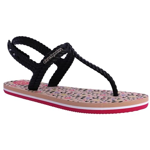 DON ALGODON Chanclas Mujer – Chanclas para Playa y Piscina   Sandalias Flip Flop de Goma con Suela Antideslizante y ligera (Multicolor, Sistema tallas calzado EU, Adulto, Mujer, Números, mediano, 40)