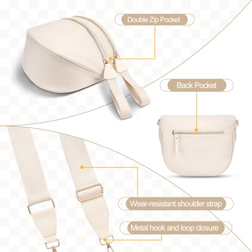 Image of Checkered Crossbody Bag, Bum Bags for Women Crossbody,Spacious Sling Bag Purse Fanny Packs with Shoulder Strap