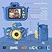 Dinosaur Kids Camera, Toddler Camera, Christmas Birthday Gifts Toys for Boys Age 3-12 Years, HD Selfie Kid Digital Camera with 32GB Card, Dinosaurs Toys for Kids 3 4 5 6 7 8 Years Old Gift (Blue)