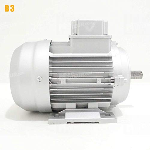 Moteur électrique Triphasé 230/400 V 0,75 Cv Almo Mh1 0,55 Kw 1500 Tr/min Asynchrone Triphasé Bride B3 Protection Ip 55