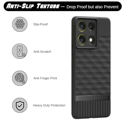 Image of Shockproof Case for Motorola Moto G86 5G / G86 Power 5G | Full Camera Protection | TPU Flexible Back Cover for Motorola Moto G86 5G / G86 Power 5G (Matte Black)