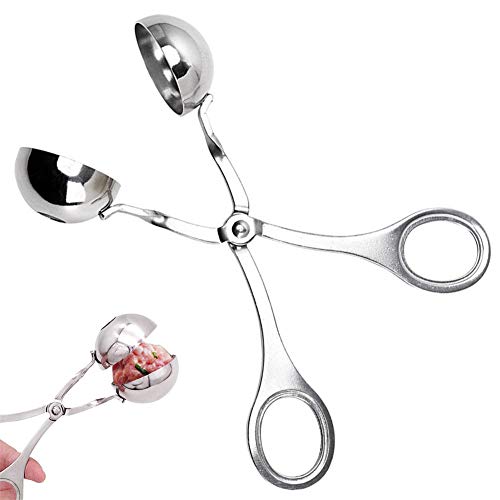 DUEBSN dubens Cake Pop Forma Acero Inoxidable Carne klößchen de Former – Molde para Bolas de Hielo Bolas de Carne, klößchen, de modificadores de de Melones Alicate, baño Bombe