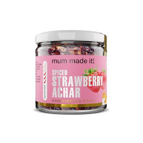 Image of Mum Made It Spiced Strawberry Pickle 200G | Homemade Pickle | No Added Preservatives | No Added Color | No Artificial Flavours | 100% Natural