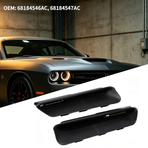 Paire de cadres de capot ajustement OEM parfait Dodge Challenger 2015-2023 - 7