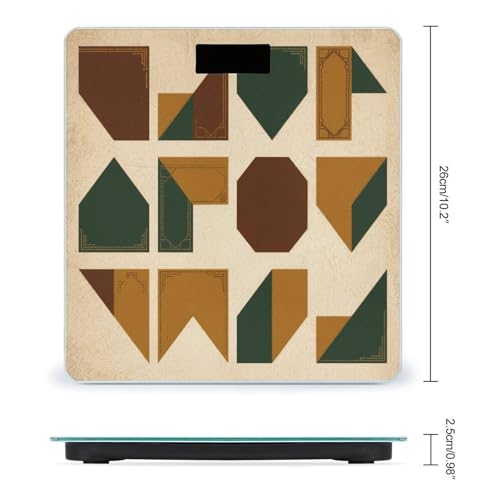 Báscula de Baño Digital Geométrica con Pantalla LED miniatura 2