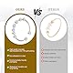 Landrain 5 Stück Antistress Ring,Edelstahl Anti Stress Ring mit Beweglichen Perlen