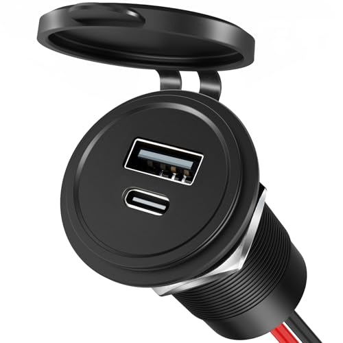 Obeaming 12V USBRZg 30W PD USB-C & 18W QC3.0 A~jEJ[`[W[AfA[dhUSBd\PbgAVKbgC^[pANZT[LsOJ[ARVA{[gAgbNp(1)