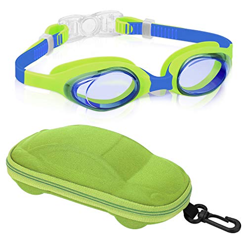 Lunettes de natation pour enfants avec verres anti-buée ajustables