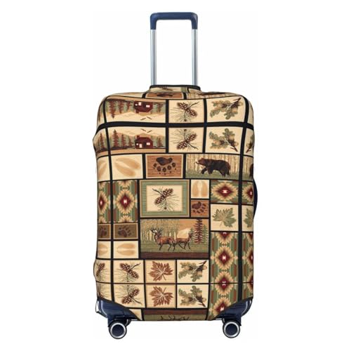 Wild Animals Print Luggage Suitcase Cover Protector Luggage Washable Covers With Concealed Zipper