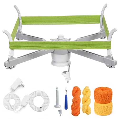 Image of Caydo Electric Yarn Swift Y1 Pro, Umbrella Holder for Skeins, Two Functions | Automatic Sweater Unraveling Machine for Used Yarn Recycling, Premium ABS Plastic Design, Ideal Helper for Knitting Lovers