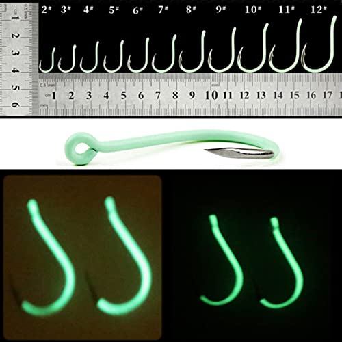 jinyi2016SHOP Dropshot Haken 10. STCK/Set High-Carbon Steel Leuchtende Angelhaken Winter Eissee Seefischen Fishhook… – Bild 4